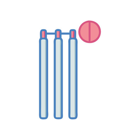 Cricket Wicket Icon for Sportsのイラスト素材