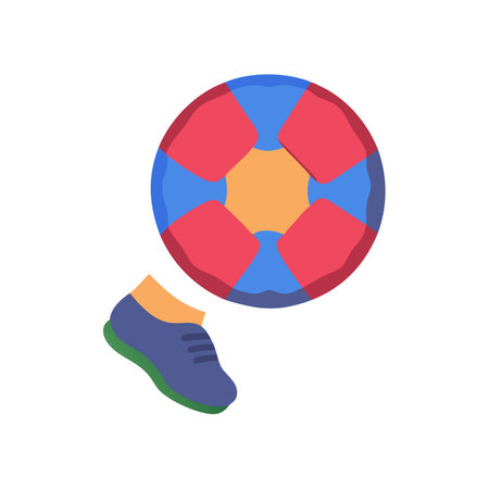 Creative Footbag Icon for Designのイラスト素材