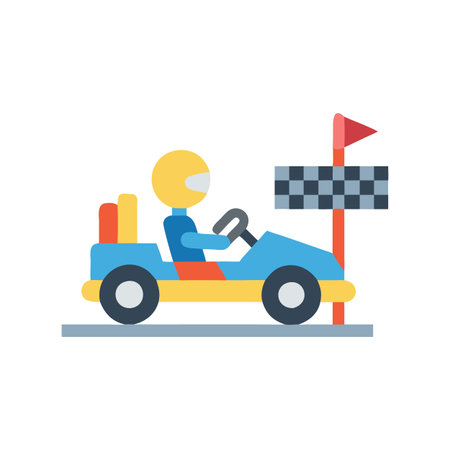 Dynamic Kart Racing Icon Designのイラスト素材