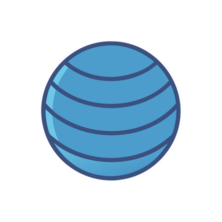 Pilates Ball Icon for Strength Trainingのイラスト素材