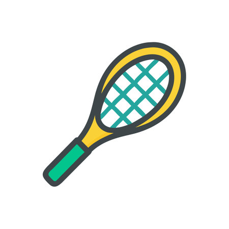 Icon for Racquetball Racket and Gameのイラスト素材