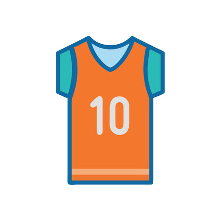Sports Jersey Icon for Team Supportのイラスト素材