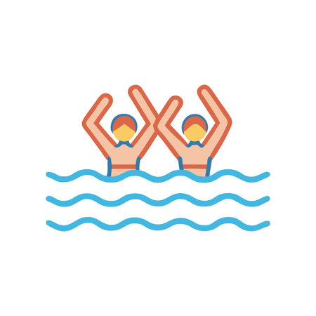 Synchronised Swimming Icon for Artistic Eventsのイラスト素材