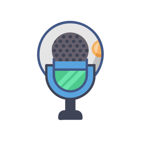 Icon for Sports Commentary Microphoneのイラスト素材