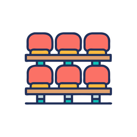 Stadium Seats Icon for Game Daysのイラスト素材
