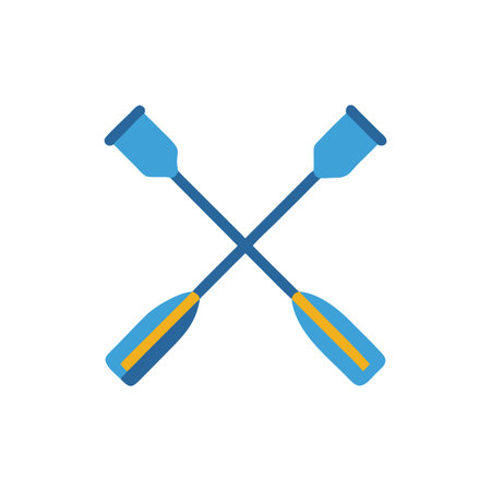 Rowing Oars Icon for Rowing Sports