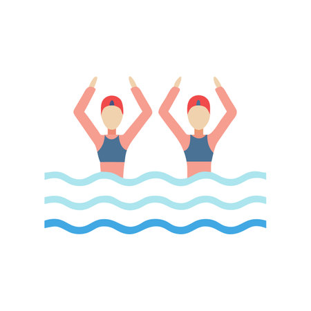 Icon Representation of Synchronised Swimmingのイラスト素材