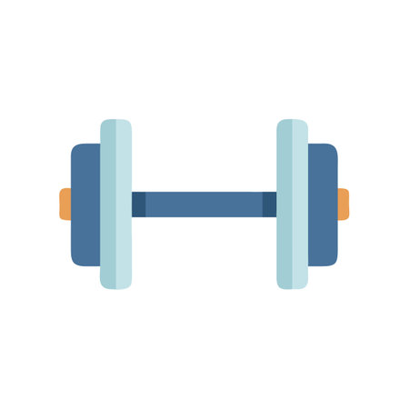 Icon Representation of Weightlifting Barbellのイラスト素材
