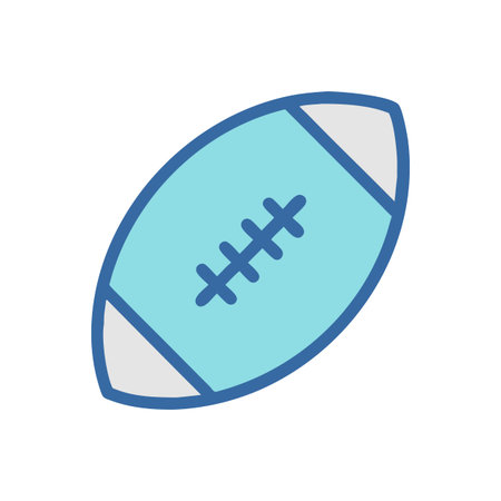 Rugby Ball Icon for Team Sportsのイラスト素材