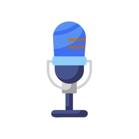 Icon Representation of Sports Commentary Microphoneのイラスト素材