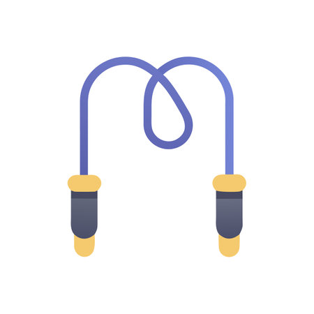 Energetic Jump Rope Icon Designのイラスト素材