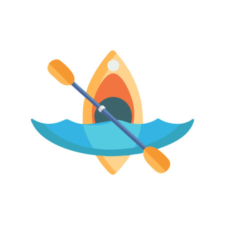 Kayaking Icon for Water Sportsのイラスト素材