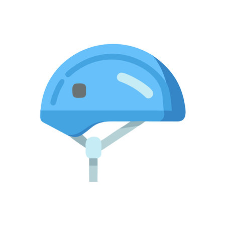Dynamic Bicycle Helmet Iconのイラスト素材