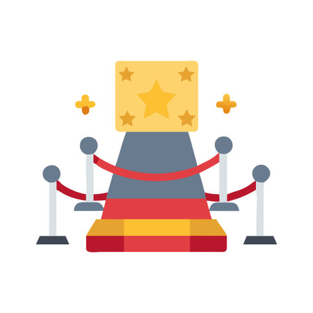 Red Carpet Award Show Iconのイラスト素材