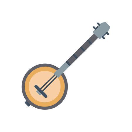 Creative Banjo Icon Designのイラスト素材