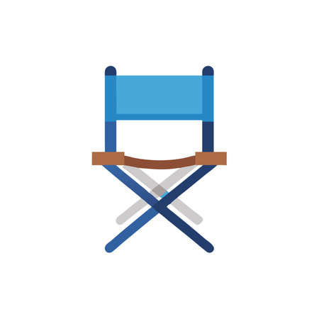 Modern Director's Chair Icon for Filmのイラスト素材