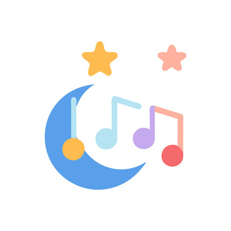 Lullaby Music Icon for Relaxationのイラスト素材