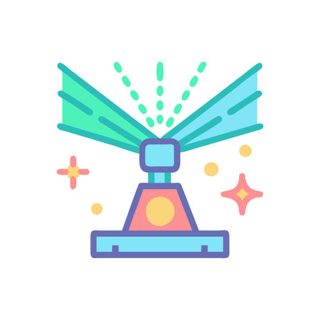 Vibrant Laser Show Icon Designのイラスト素材