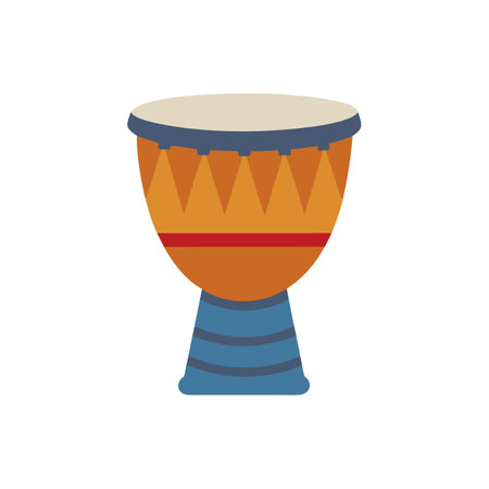 Stylish Djembe Icon for Artistsのイラスト素材