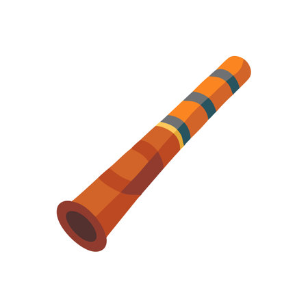 Modern Didgeridoo Icon for Musicのイラスト素材