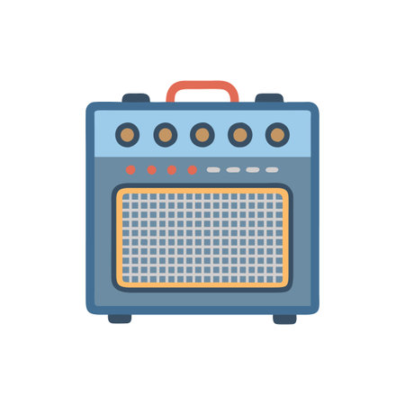 Creative Guitar Amp Icon Designのイラスト素材