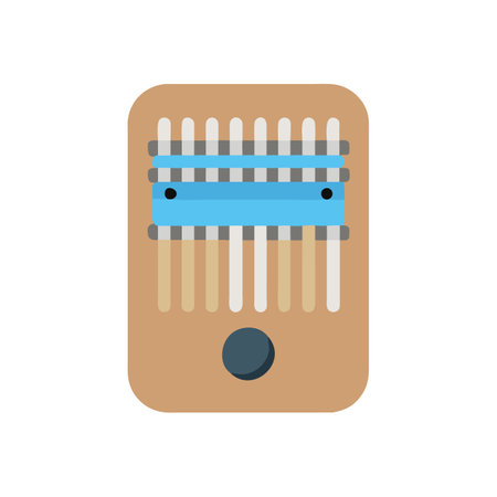 Vibrant Kalimba Music Icon Designのイラスト素材