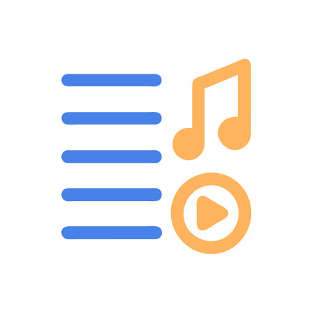 Playlist Icon for Organizing Musicのイラスト素材