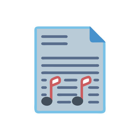 Music Notes Sheet Icon for Composersのイラスト素材