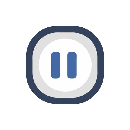Icon for Music Pause Functionのイラスト素材
