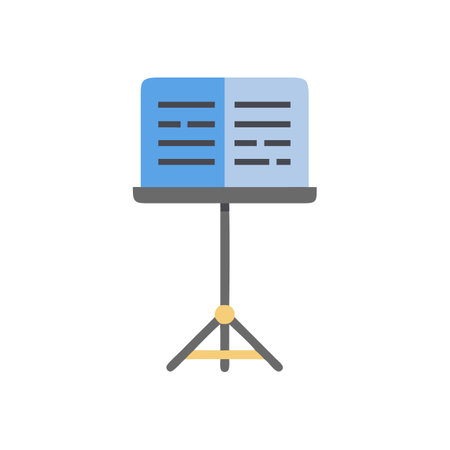 SVG Icon for Sheet Music Standsのイラスト素材