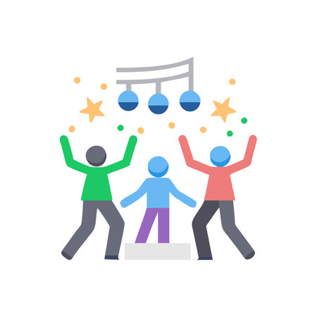 Modern Dance Party Icon for Funのイラスト素材