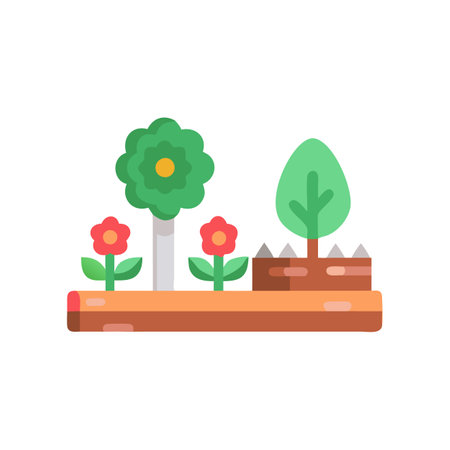 Garden Icon for Landscaping Designのイラスト素材