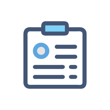 Stylish Attendance Sheet Icon Design