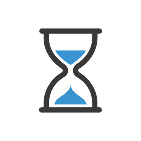 Stylish Hourglass Icon Graphic