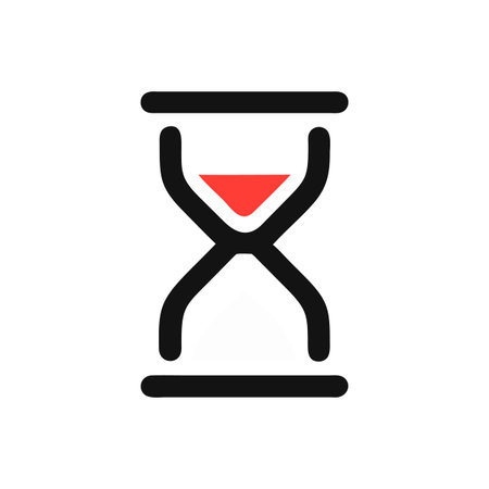 Modern Vector Illustration of Hourglass