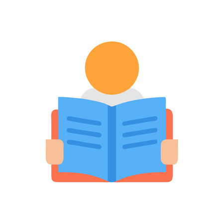 "Inspirational Reading Icon for Education"のイラスト素材