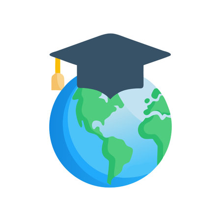 "Dynamic Study Abroad Experience Icon"のイラスト素材