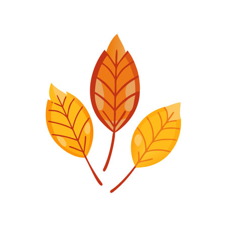 Elegant Autumn Leaves Vector for Nature Illustrationsのイラスト素材