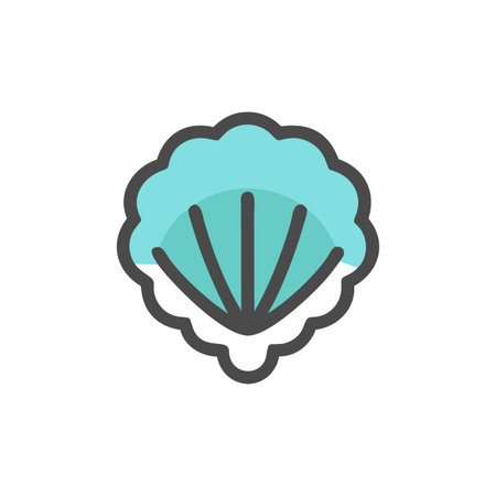 Colorful Scallop on Vibrant Seafloor