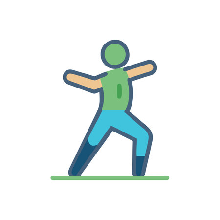 Energetic Aerobics Dance Icon Designのイラスト素材