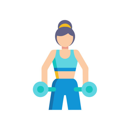 Stylish Fitness Instructor Icon for Healthのイラスト素材
