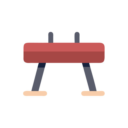 Creative Gymnastics Pommel Horse Icon Illustrationのイラスト素材