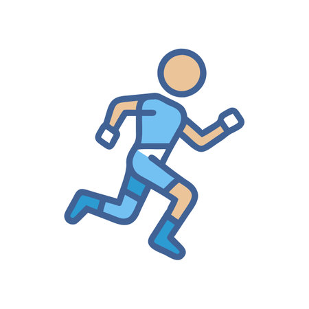 Creative Ironman Triathlon Icon Illustrationのイラスト素材