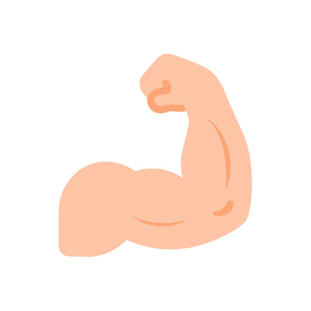 Muscle Flex Pose Icon for Fitnessのイラスト素材