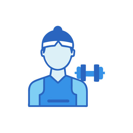 Personal Trainer Illustration for Fitness Goalsのイラスト素材