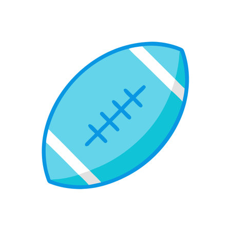 Rugby Ball Icon for Team Sportsのイラスト素材