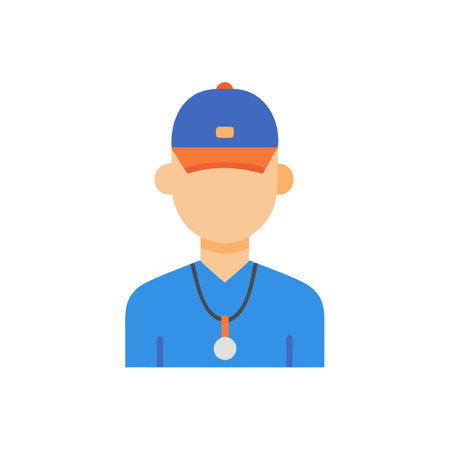Sports Coach Illustration for Team Successのイラスト素材