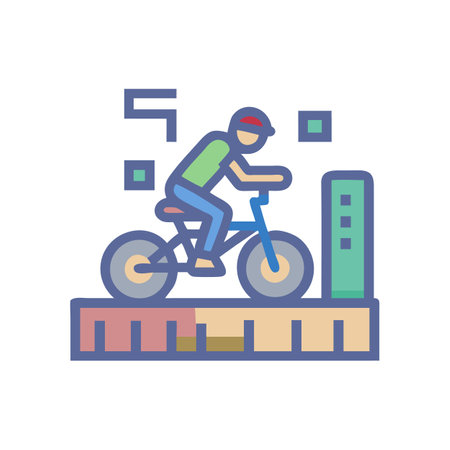 Icon of Urban Freestyle BMX for Athletesのイラスト素材