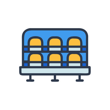 Stadium Seats Graphic for Sports Eventsのイラスト素材