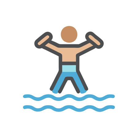 Icon of Water Aerobics for Classesのイラスト素材